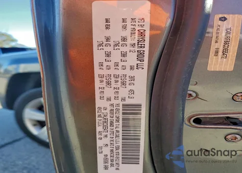 2012 Jeep Patriot Latitude из США, поврежденный, VIN 1C4NJRFB8CD655472